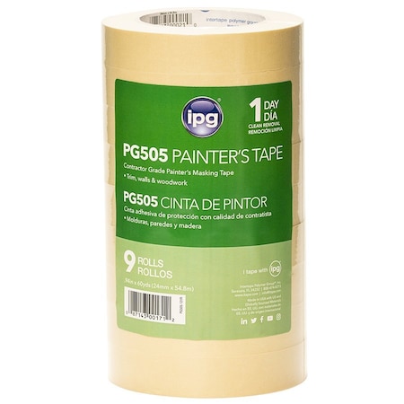 Intertape .94 in.X60Yd  Cntctr 9-Pk Mask PG505